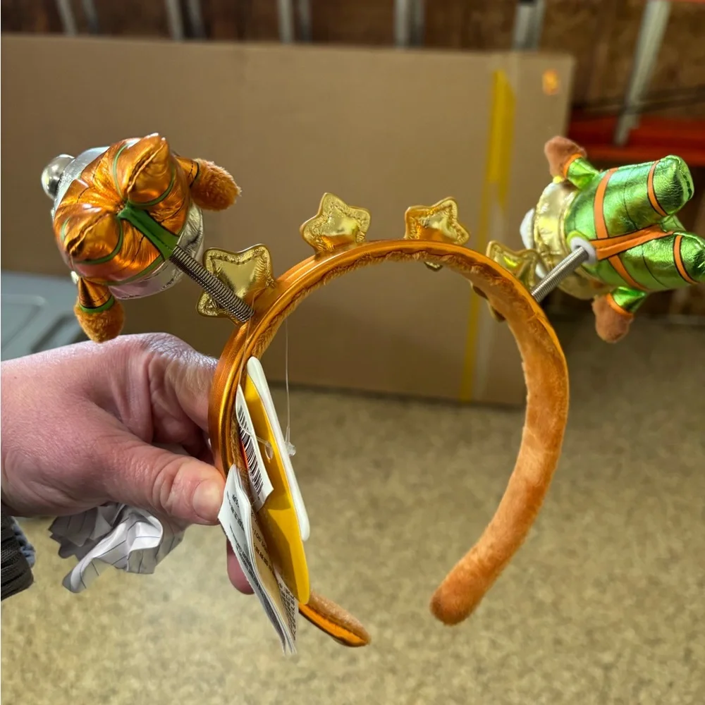 Disney Gold and Brown Space Chip N Dale Mickey Ears! - Picture 2 of 2